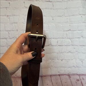 Ariat Men's Dark Brown Leather Belt Size 42